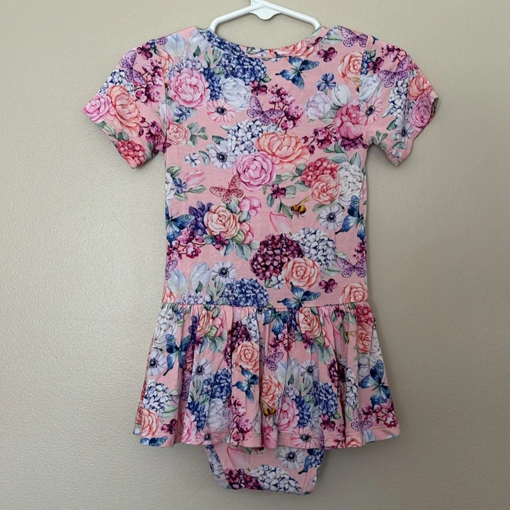 Posh Peanut floral twirl skirt bodysuit
